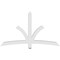 Ekena Millwork Davenport Architectural Grade PVC Gable Bracket, 72"W x 42"H x 4"D x 4"F, 14/12 Pitch GBP072X42X0404DAV00 - alternate 3